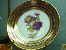 Sevres porcelain plate - Anenome flower